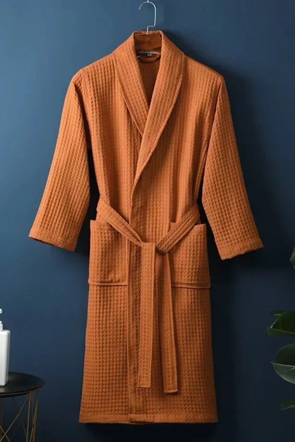 Peignoir gaufré élégant pour moments de détente