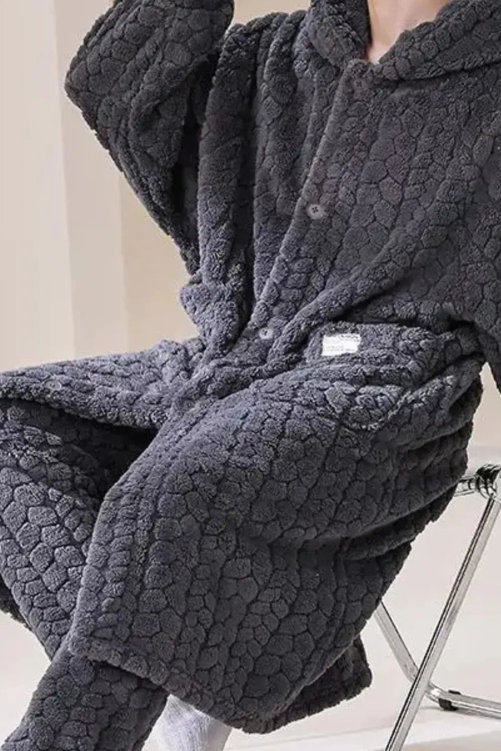 Peignoir chaud pilou pilou pour homme cosy