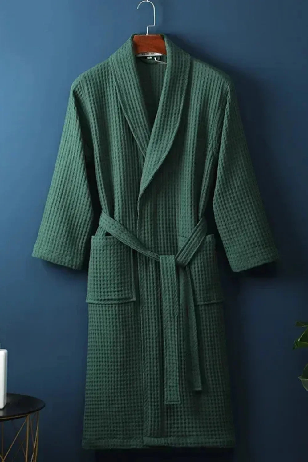 Peignoir gaufré élégant pour moments de détente