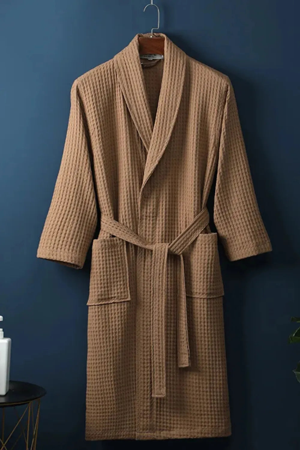 Peignoir gaufré élégant pour moments de détente