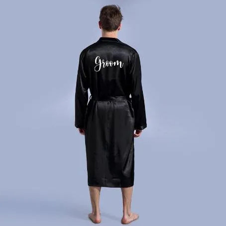 Peignoir élégant pour homme style mariage chic
