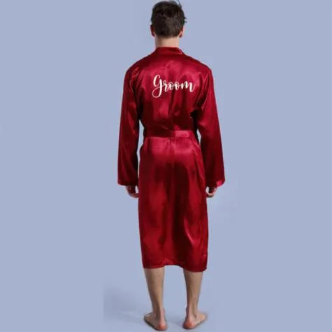 Peignoir élégant pour homme style mariage chic