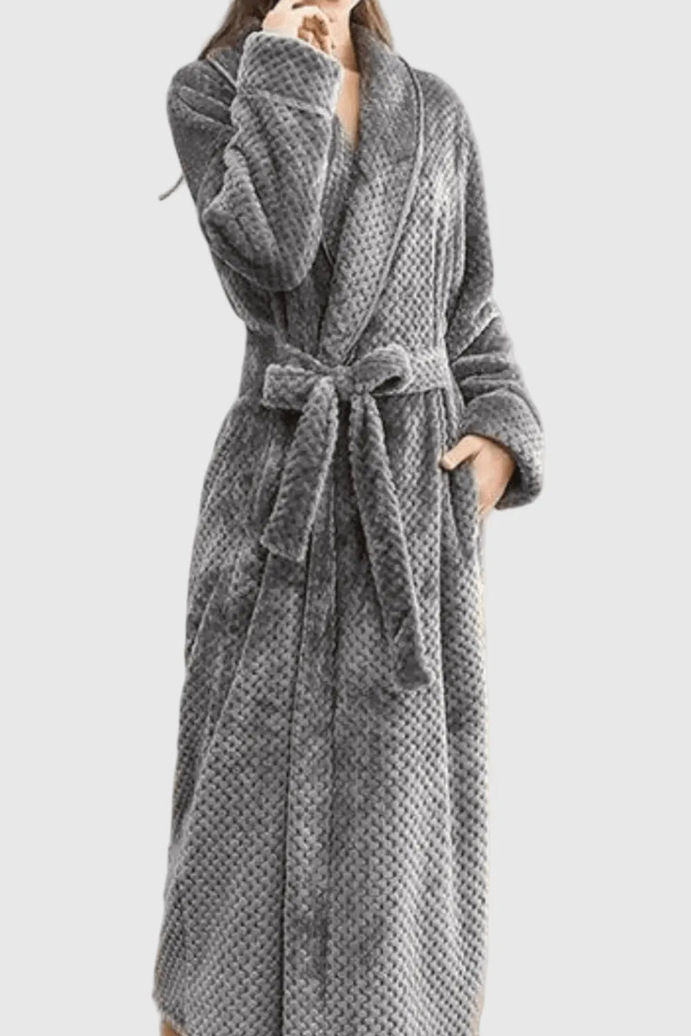 Peignoir épais en éponge femme confort et élégance