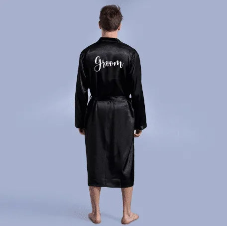 Peignoir élégant pour homme style mariage chic