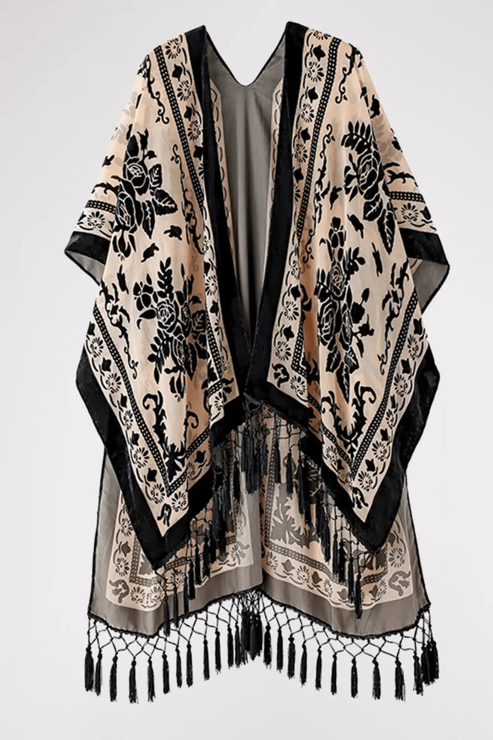 Kimono bohème élégant pour femme Taille unique Peignoir et bain