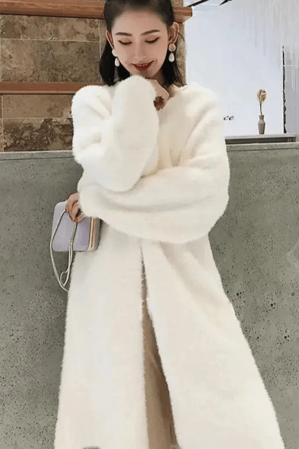 Kimono chaud élégant pour femme ambiance hivernale 3XL Peignoir et bain