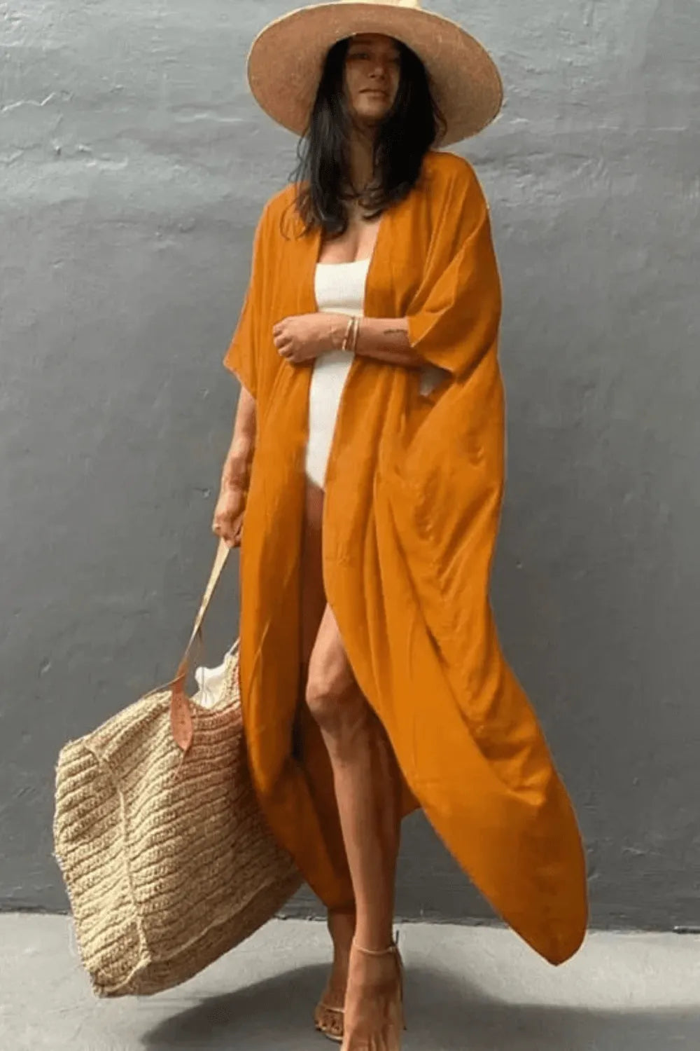 Kimono coloré élégant pour moments de détente Taille unique Peignoir et bain