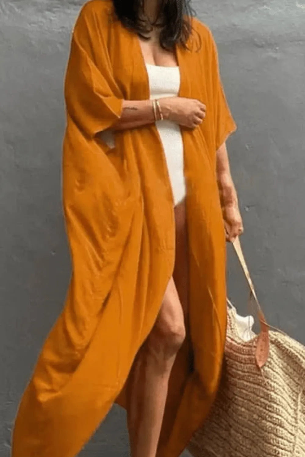 Kimono coloré élégant pour moments de détente Taille unique Peignoir et bain