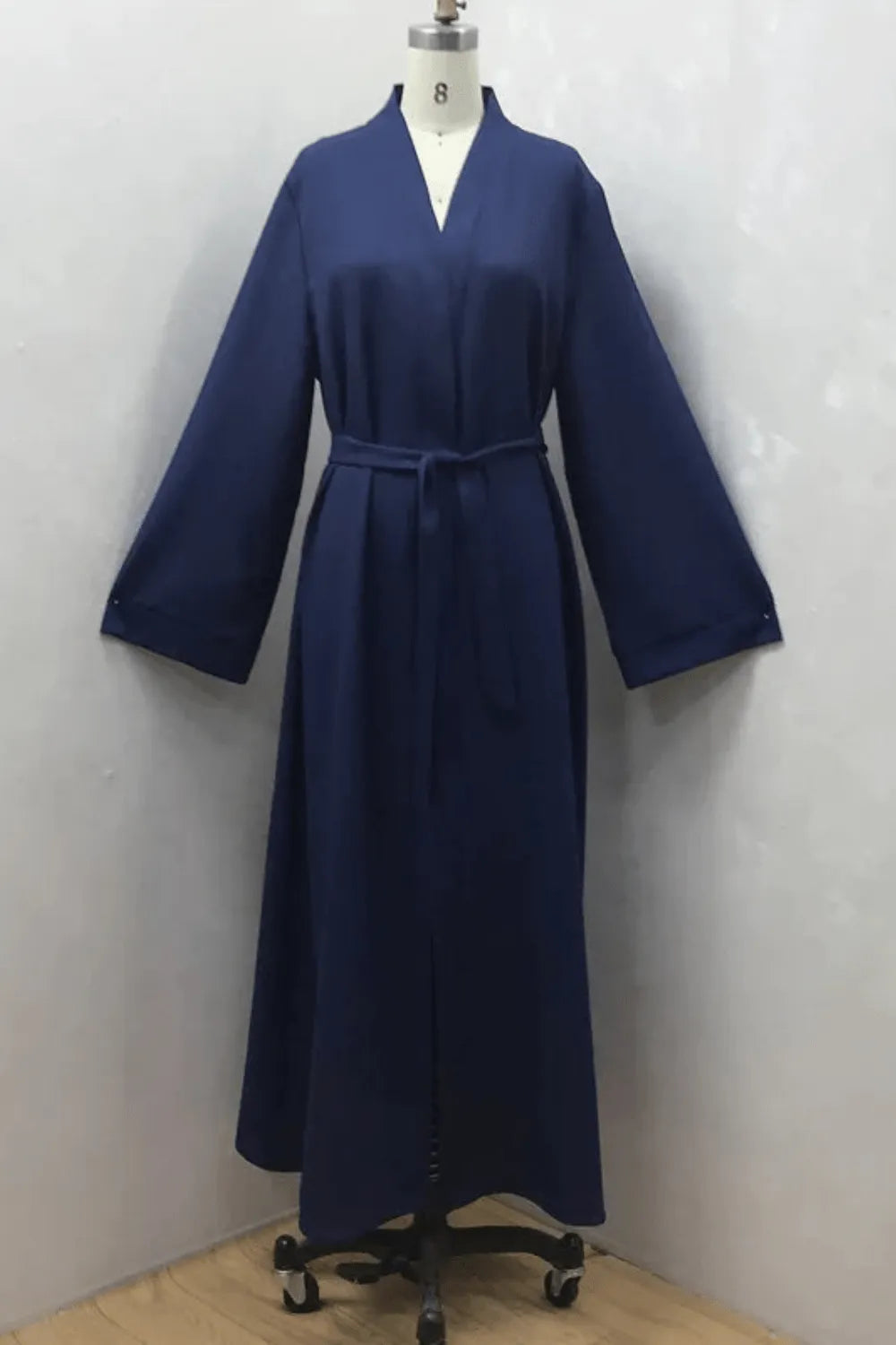 Kimono élégant à motifs pour femme musulmane Bleu marine / XXL Peignoir et bain