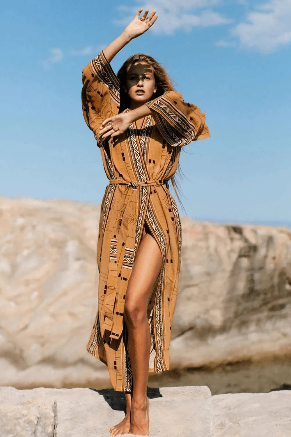 Kimono élégant fleuris pour femme Taille unique Peignoir et bain