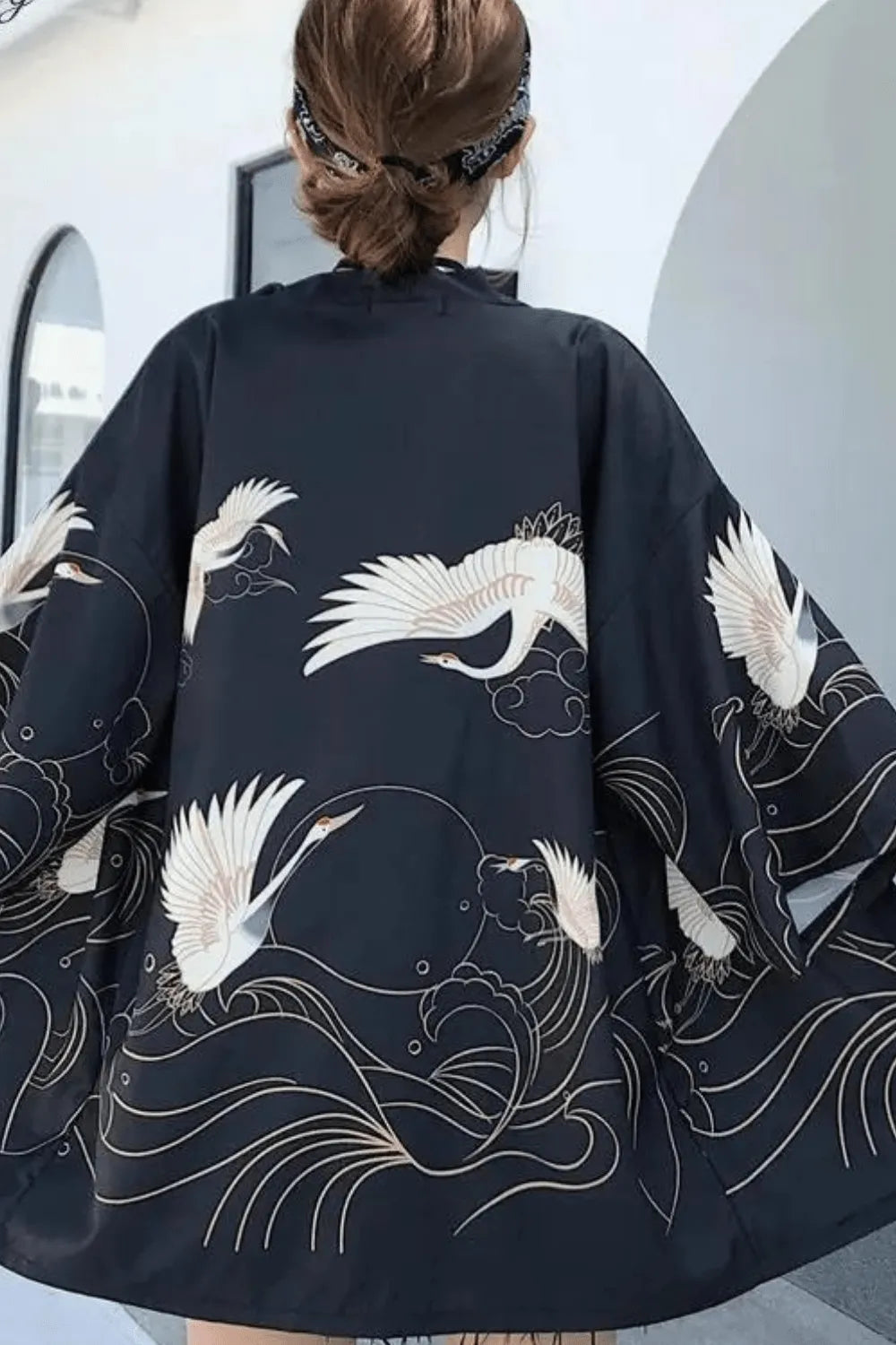 Kimono élégant floral pour femme ambiance estivale Peignoir et bain