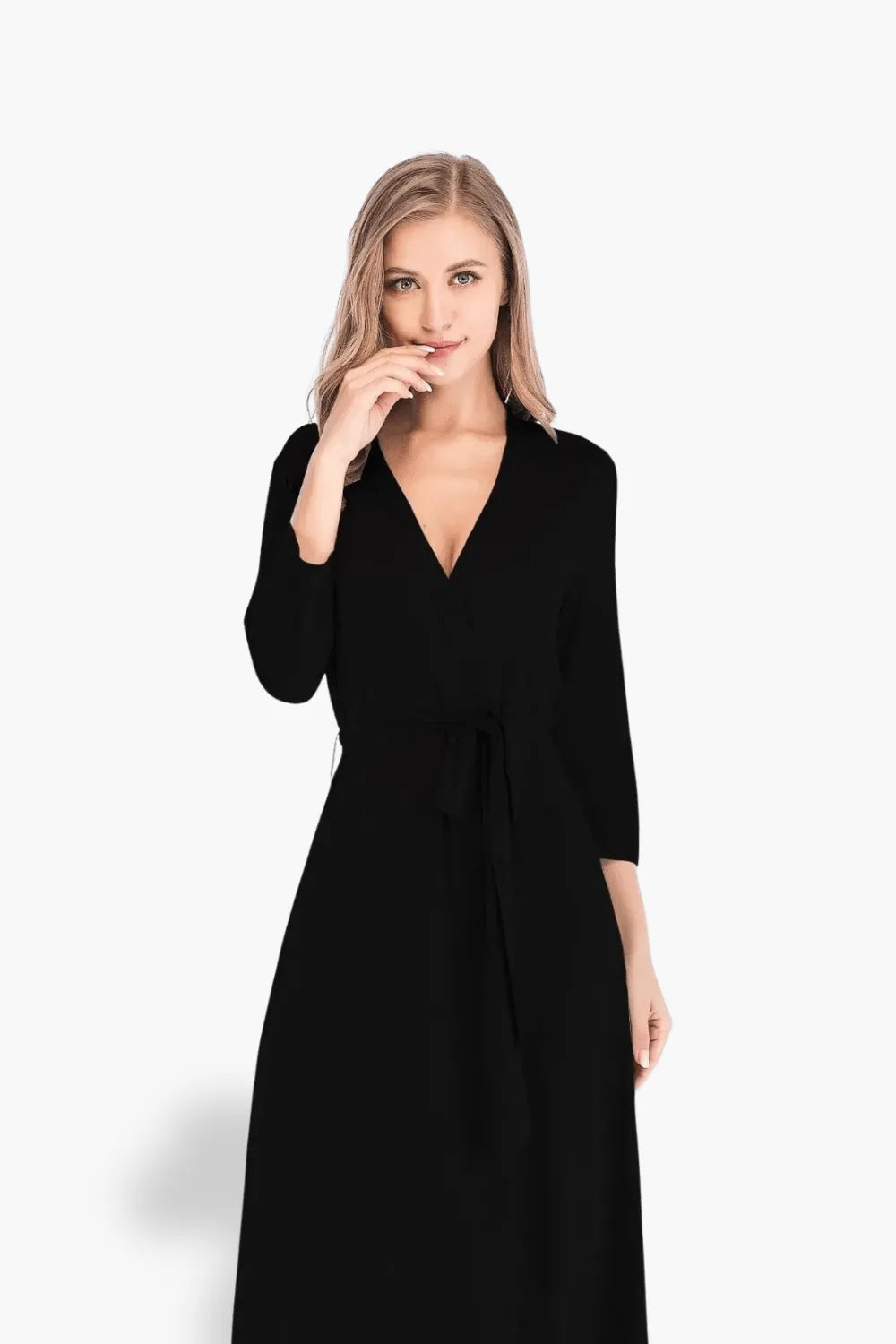 Kimono élégant gris pour moments cocooning Noir / 1m50 à 1m80 ≃ 80kg Peignoir et bain