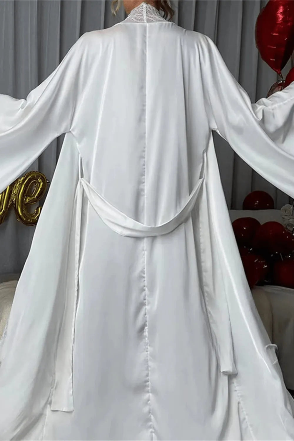 Kimono élégant mariage pour cérémonie romantique Peignoir et bain