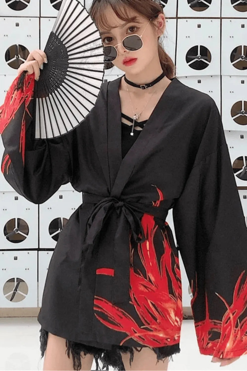 Kimono élégant pour femme style court et tendance Taille unique Peignoir et bain