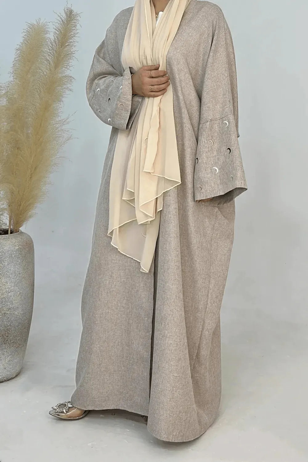 Kimono élégant pour femme style luxueux élégant Argent / XXL Peignoir et bain