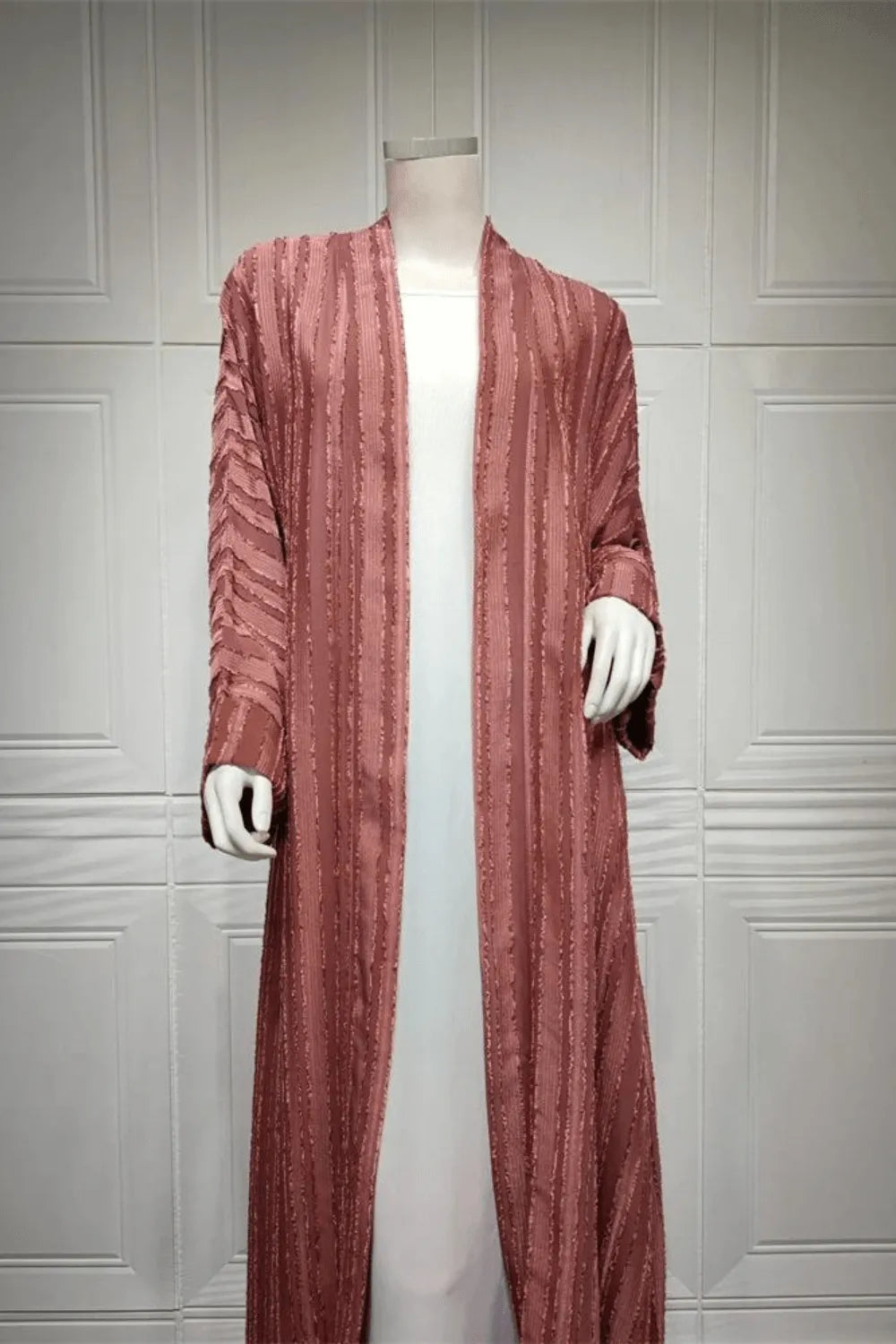 Kimono élégant style abaya pour femme moderne Rose / XXL Peignoir et bain