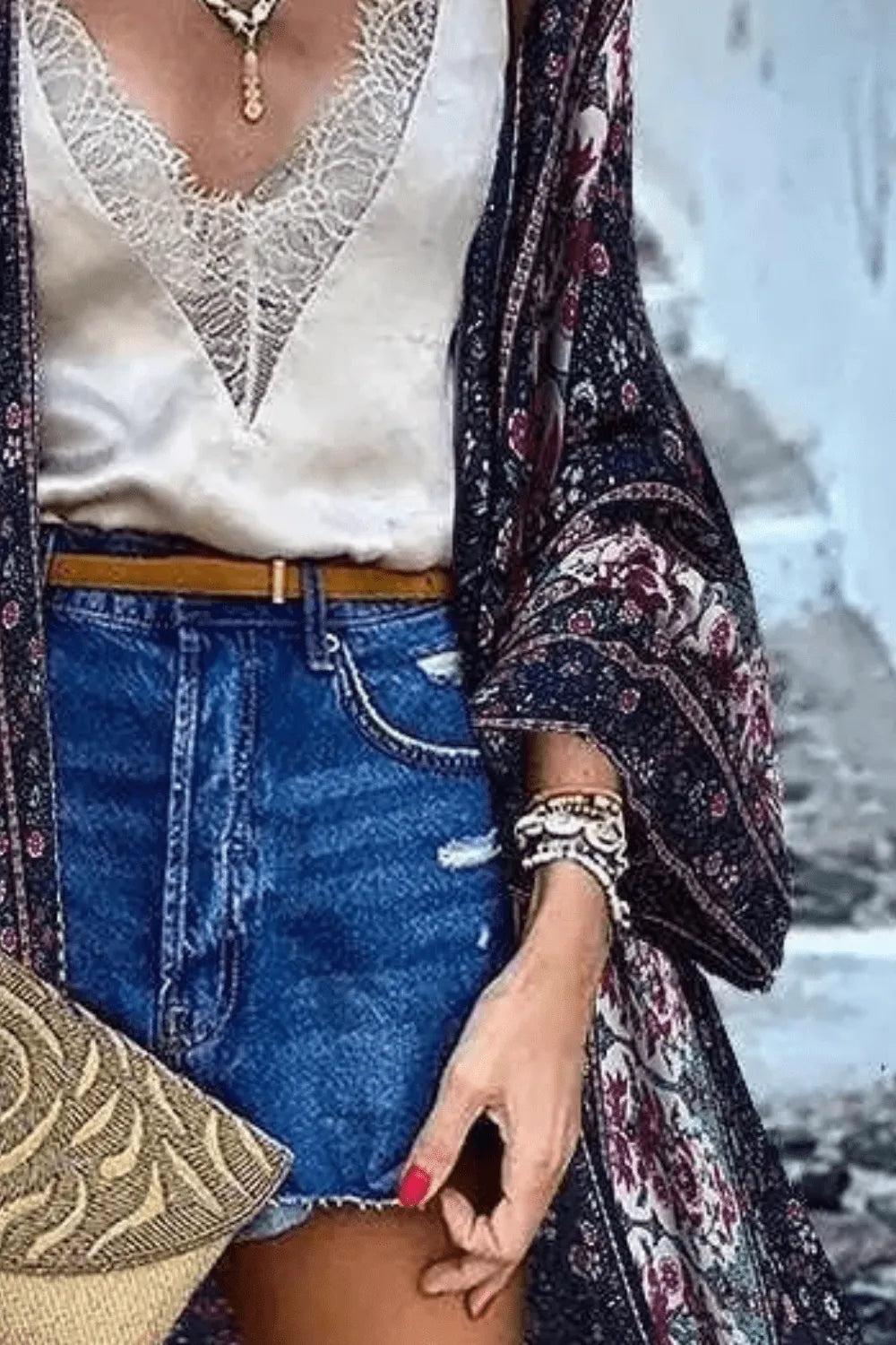 Kimono élégant style moderne pour femme Peignoir et bain