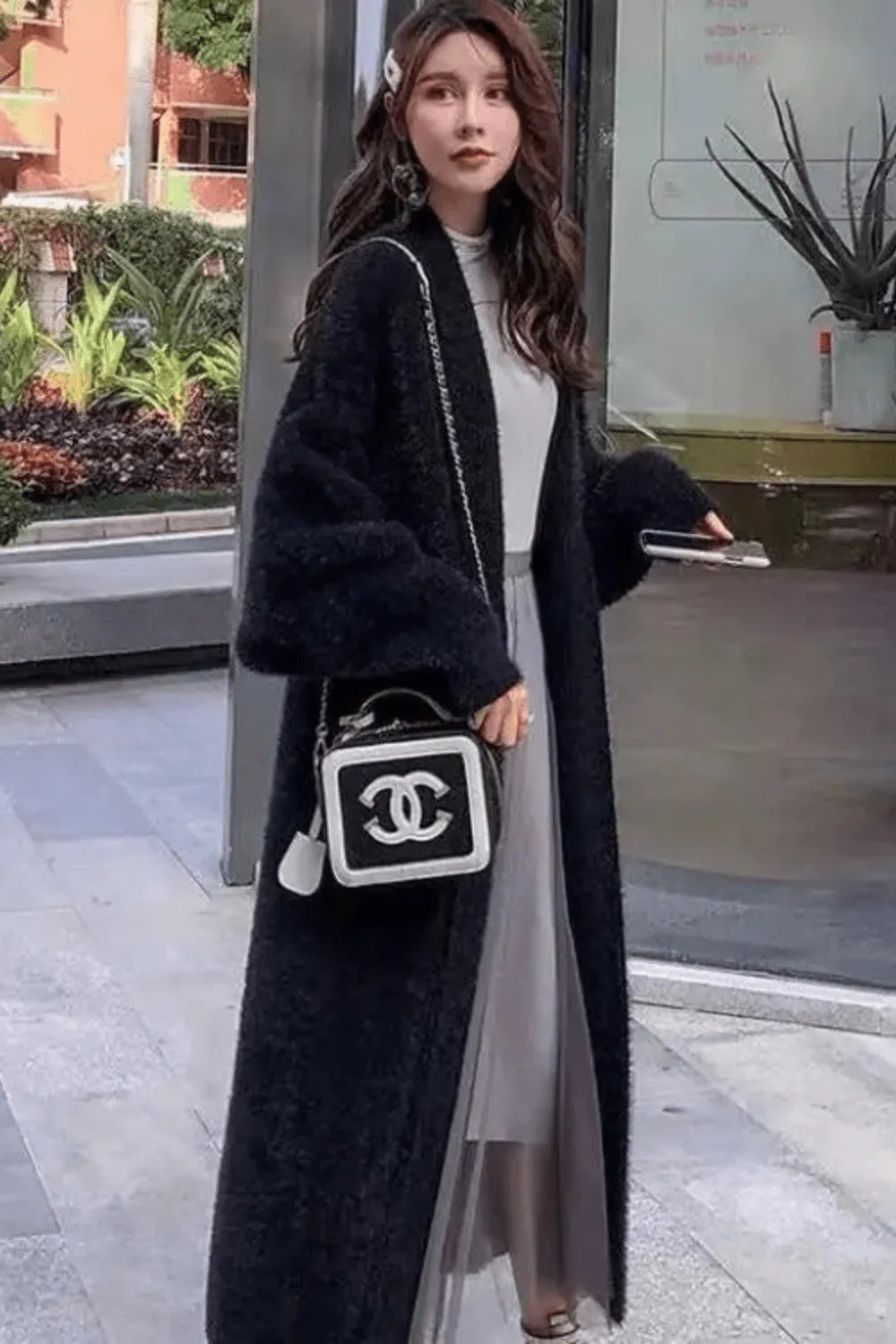 Kimono épais pour femme style hiver élégant Noir / 1m50 à 1m80 ≃ 70kg Peignoir et bain