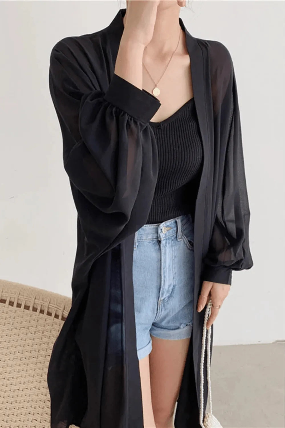 Kimono élégant pour femme style bohème chic