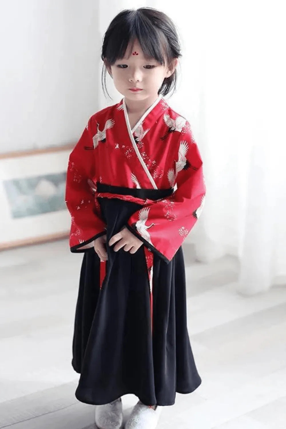 Kimono fleuri élégant pour fille