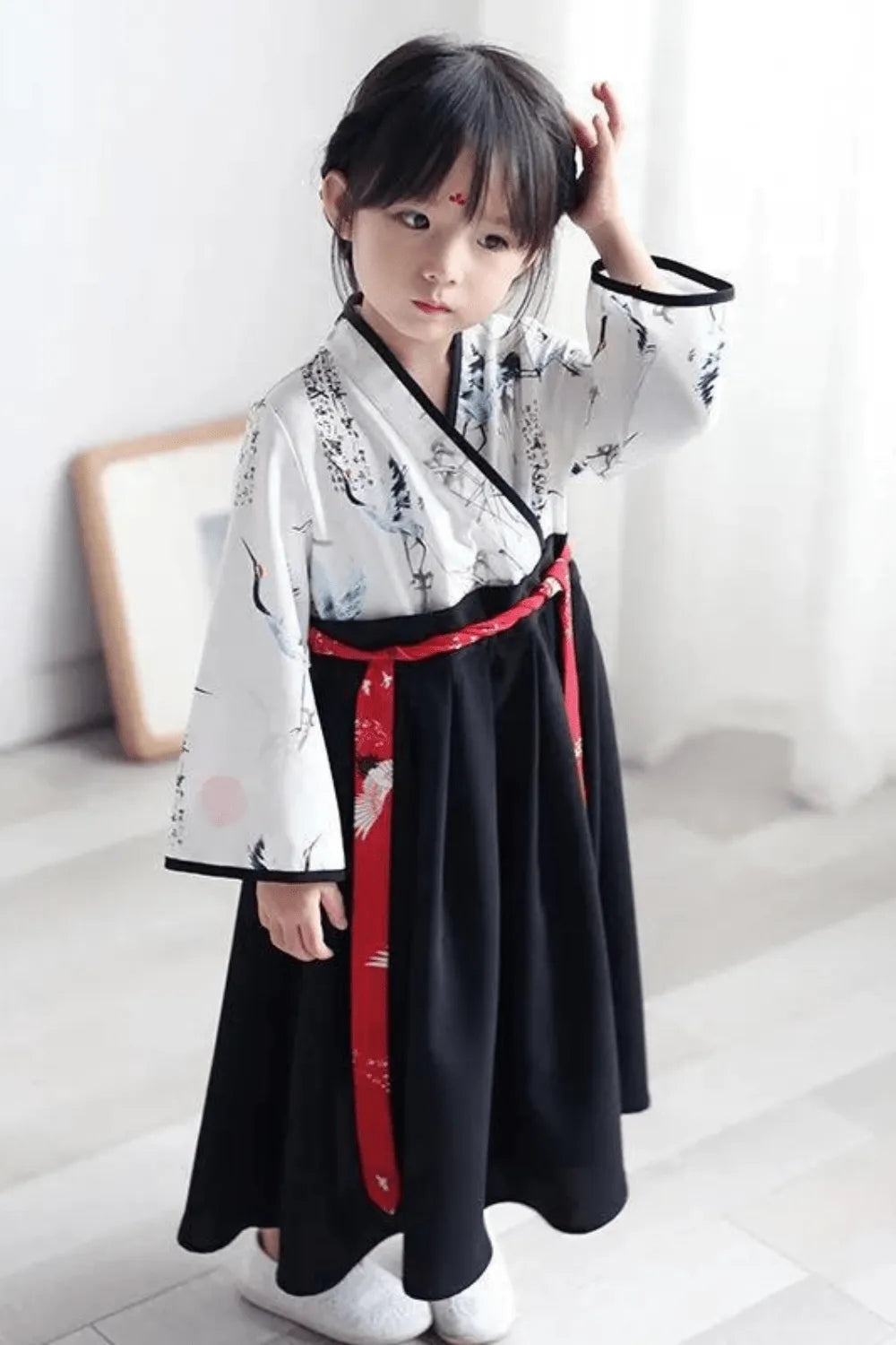 Kimono fleuri élégant pour fille