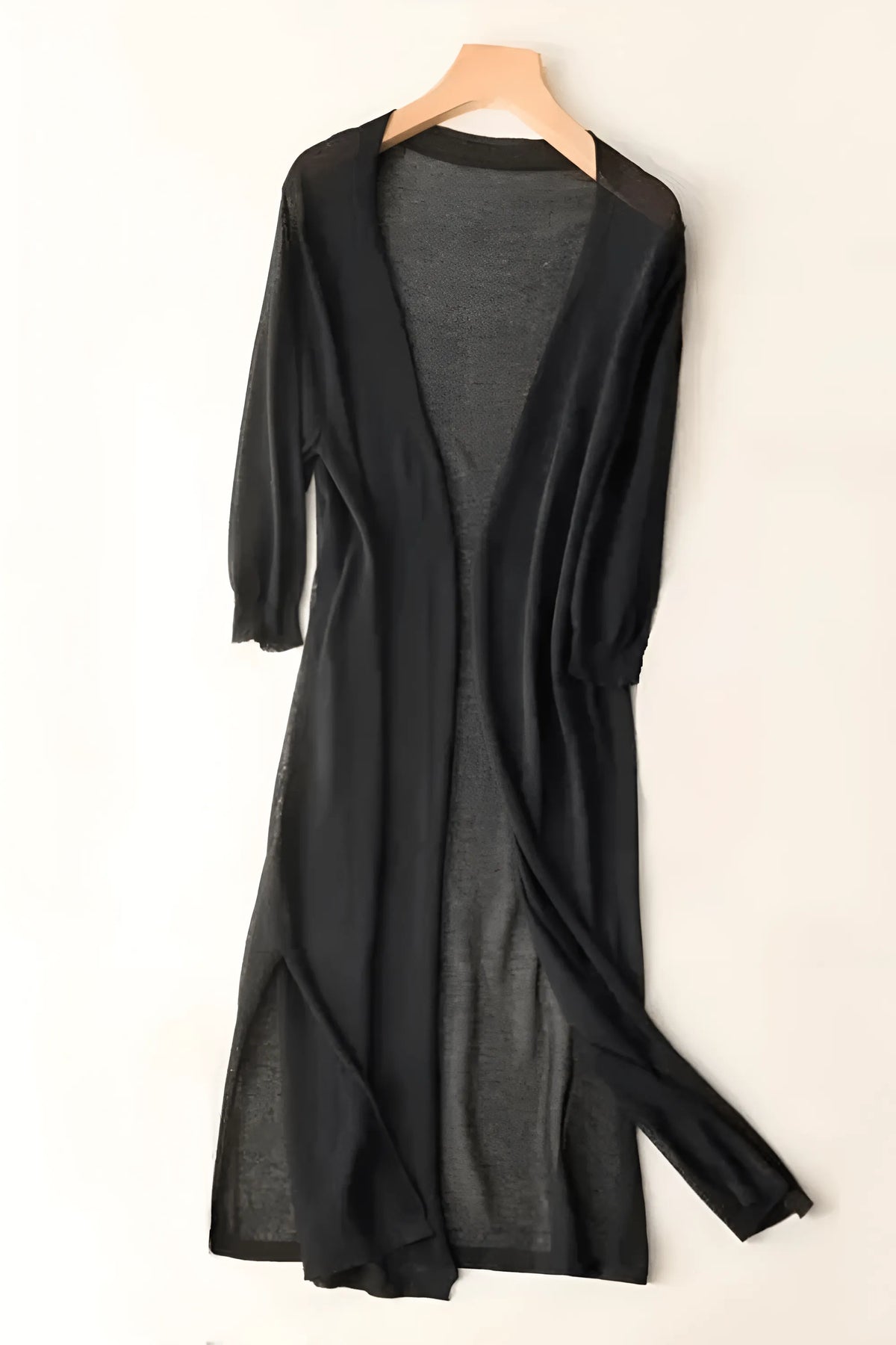 Kimono fleuri chic pour soirées d'été Noir / 1m50 à 1m80 ≃ 80kg Peignoir et bain