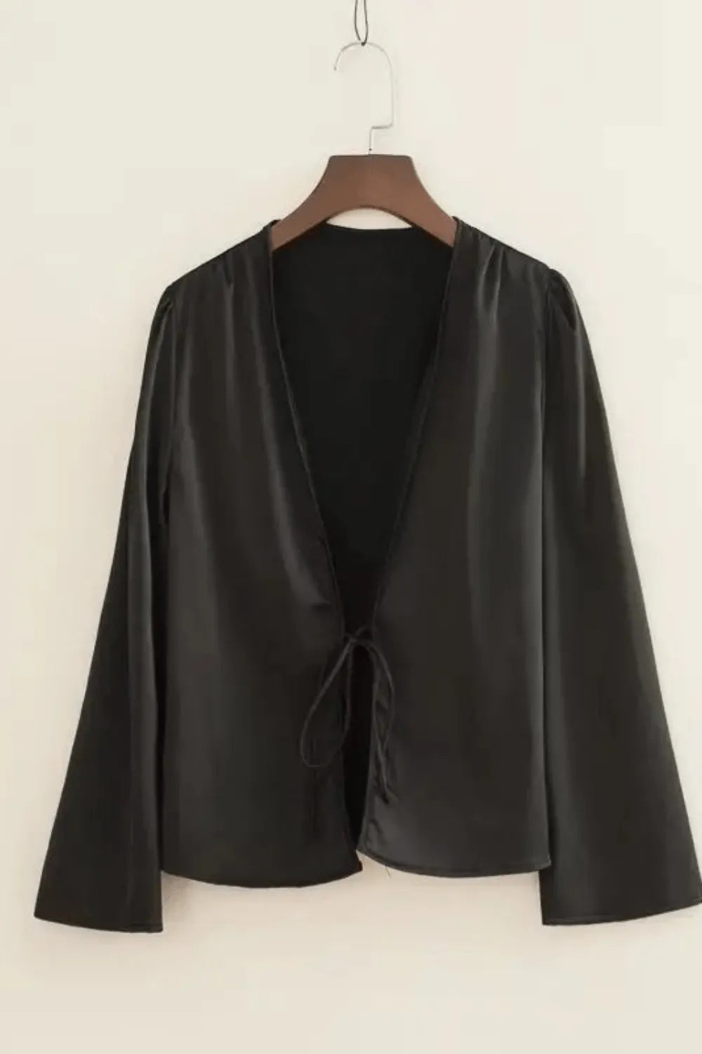 Kimono floral élégant pour femme style décontracté Noir / M Peignoir et bain