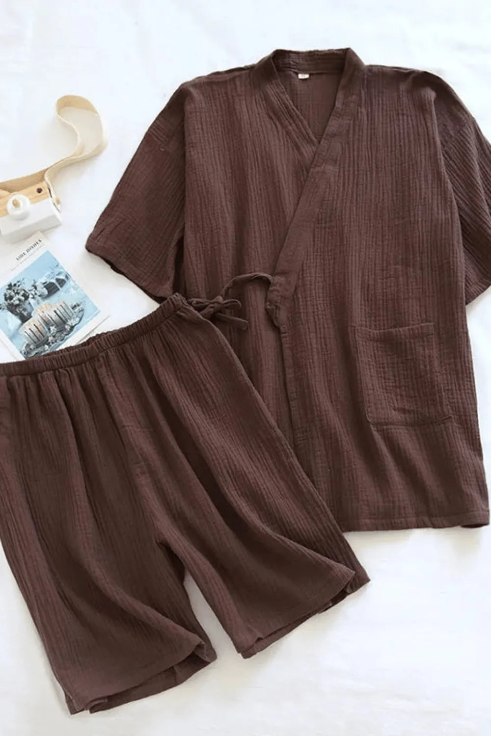 Kimono élégant pour homme ambiance détente maison