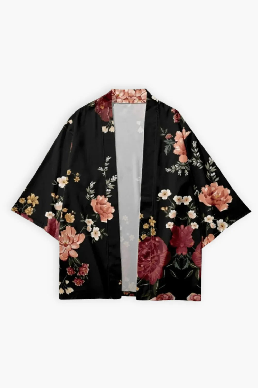 Kimono japonais élégant homme moderne et raffiné Noir / 4XL Peignoir et bain
