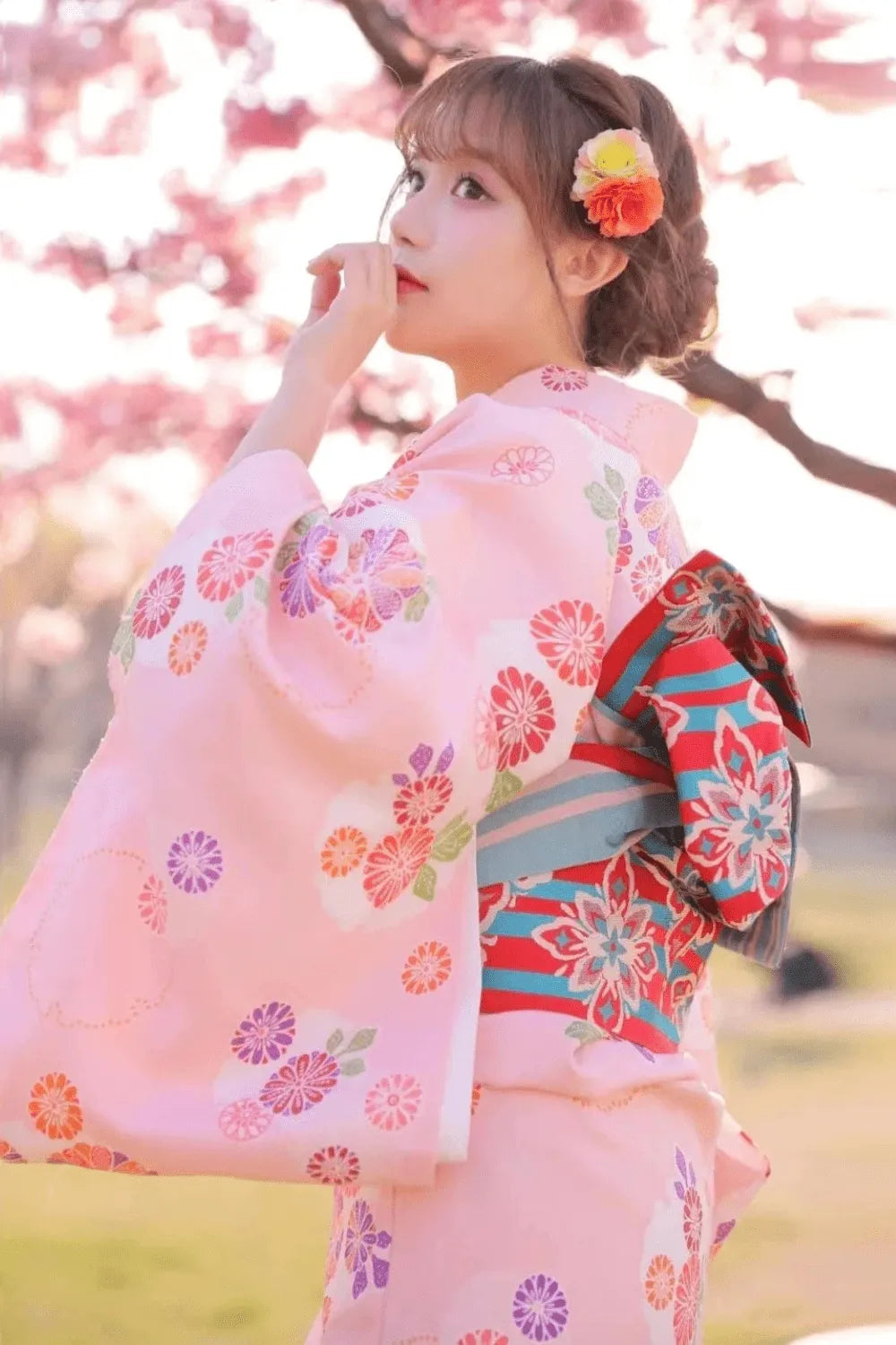 Kimono japonais élégant pour homme et femme Taille unique Peignoir et bain