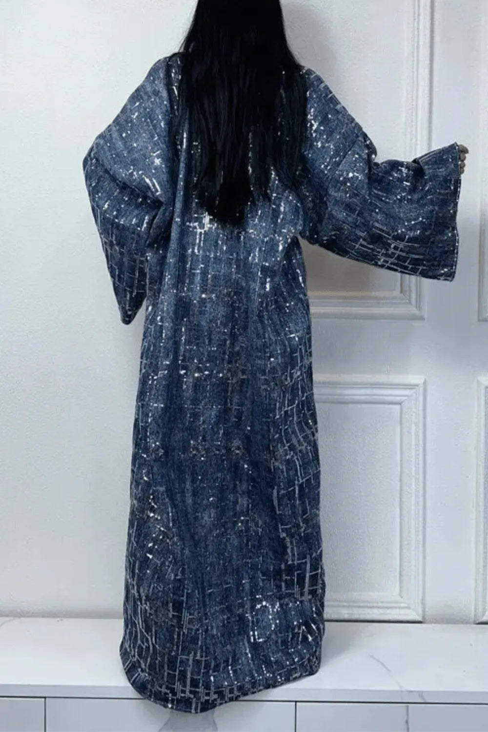 Kimono élégant en denim pour un style décontracté