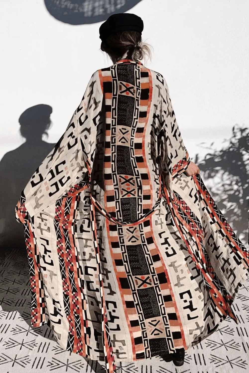 Kimono léger d'été pour femme élégant et coloré Taille unique Peignoir et bain