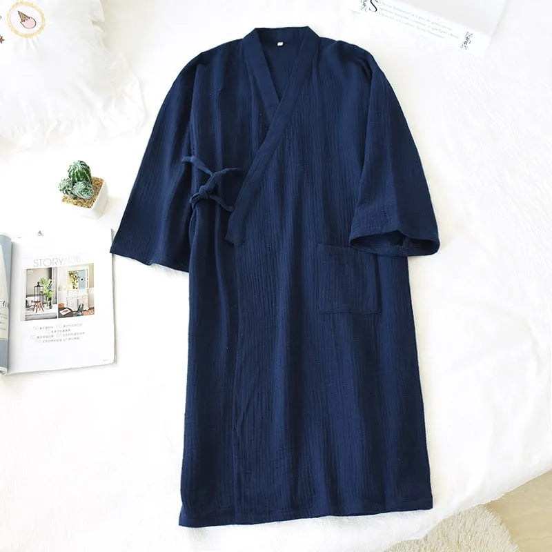 Kimono léger en coton détente estivale Peignoir et bain