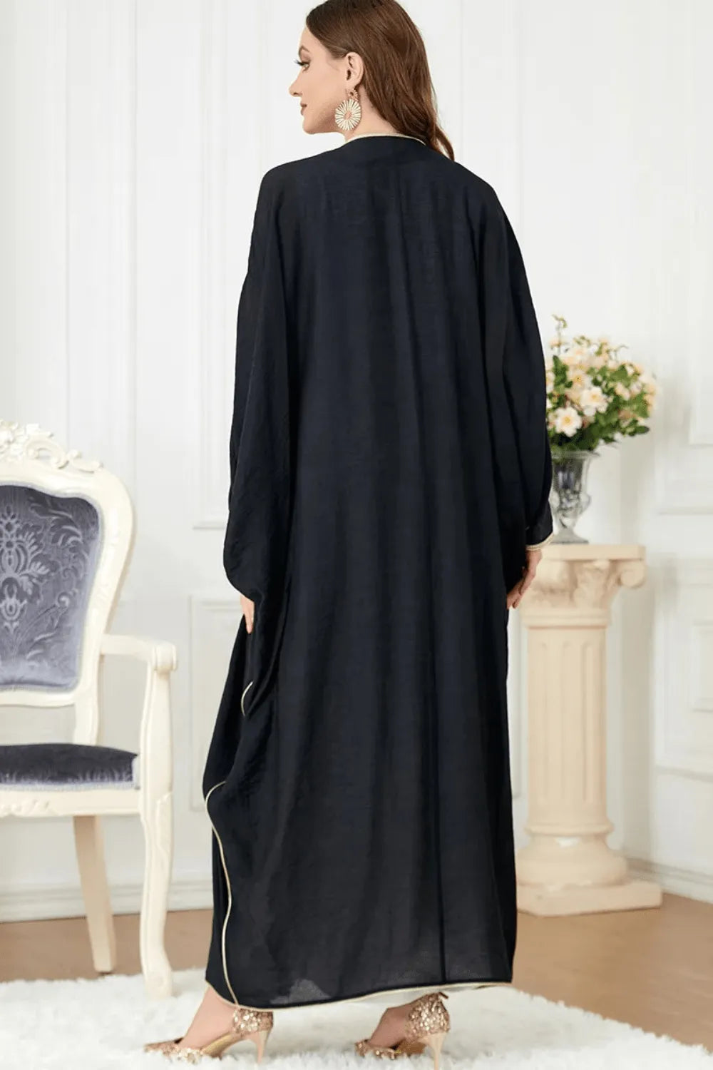 Kimono élégant aux motifs marocains pour femme