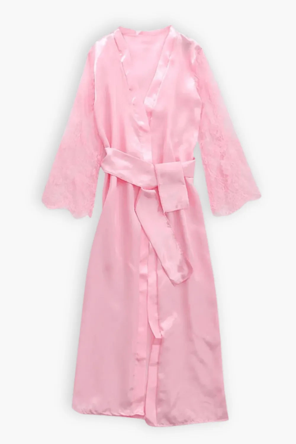 Kimono rose élégant pour femme ambiance estivale Peignoir et bain