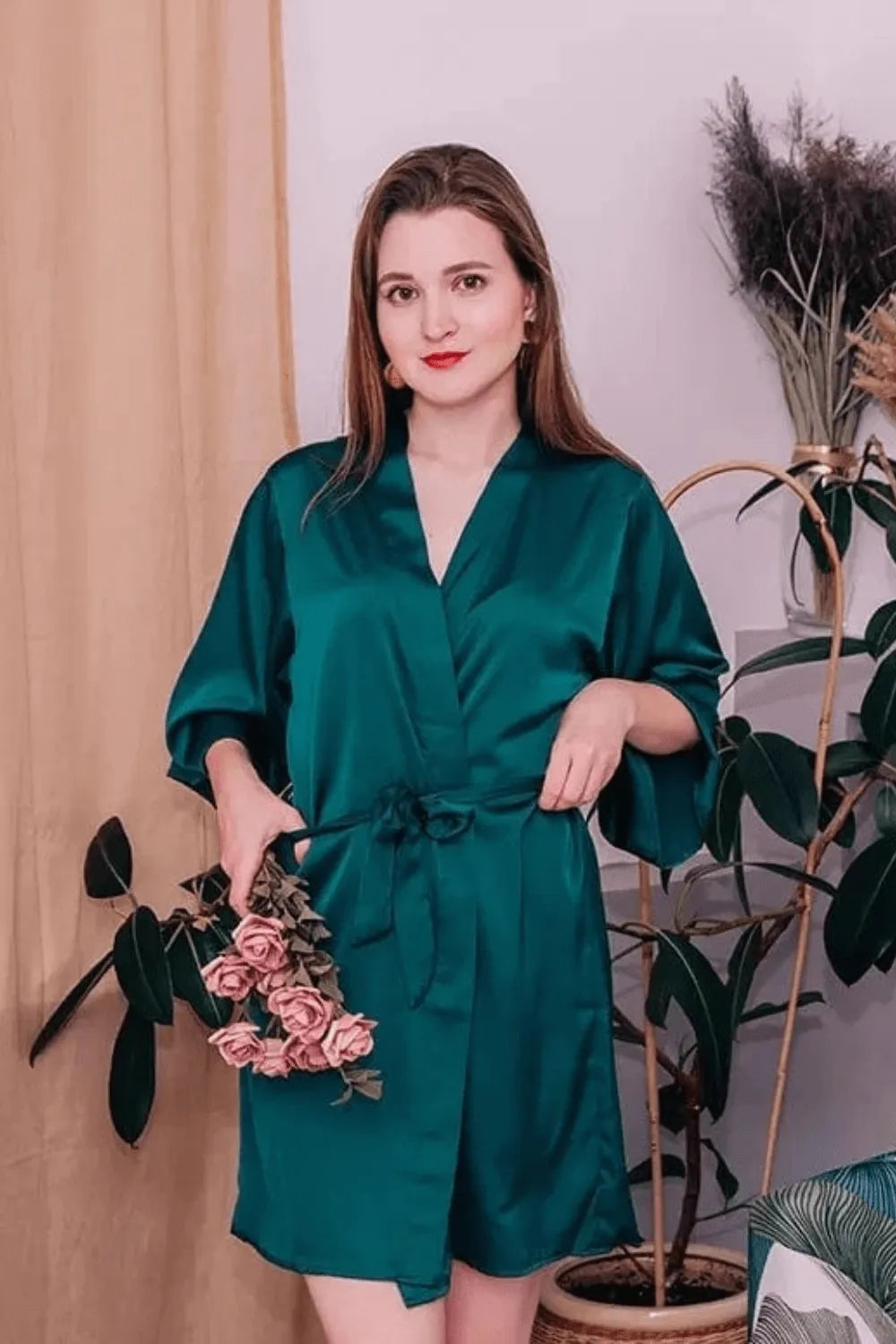 Kimono élégant pour femme avec motif floral