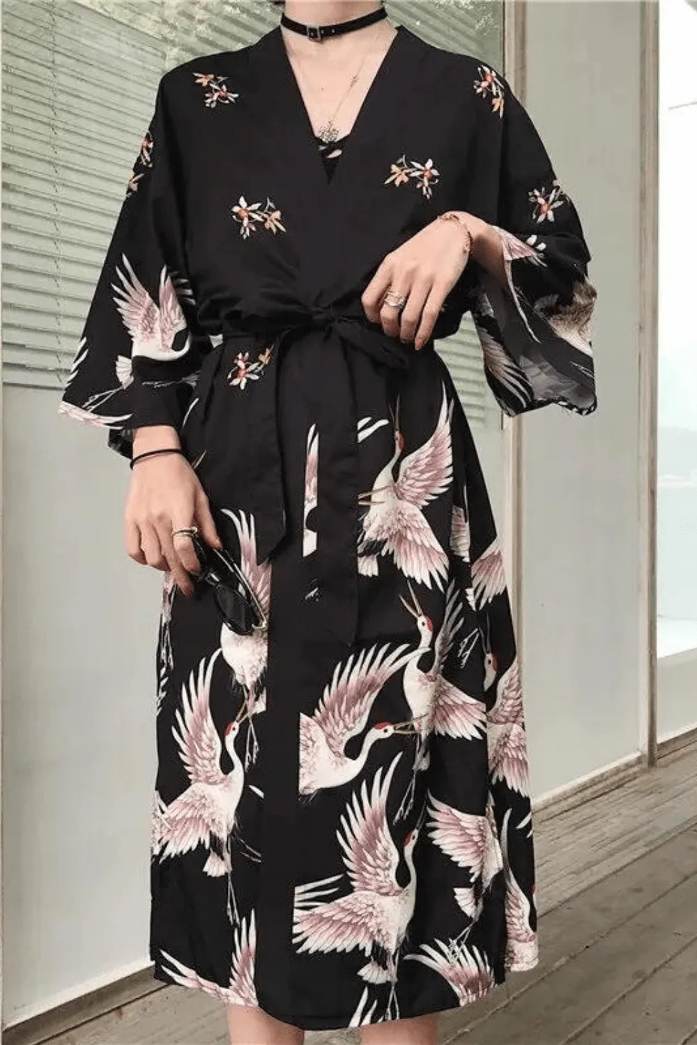 Kimono traditionnel élégant pour homme et femme Taille unique Peignoir et bain