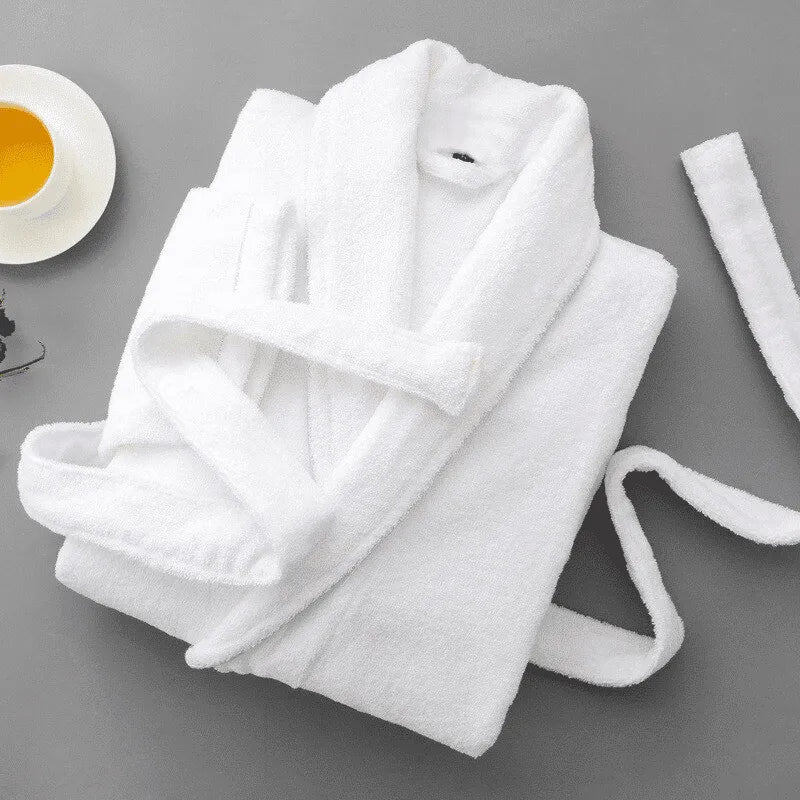 Peignoir absorbant en coton doux pour salle de bain blanc / m Peignoir et bain