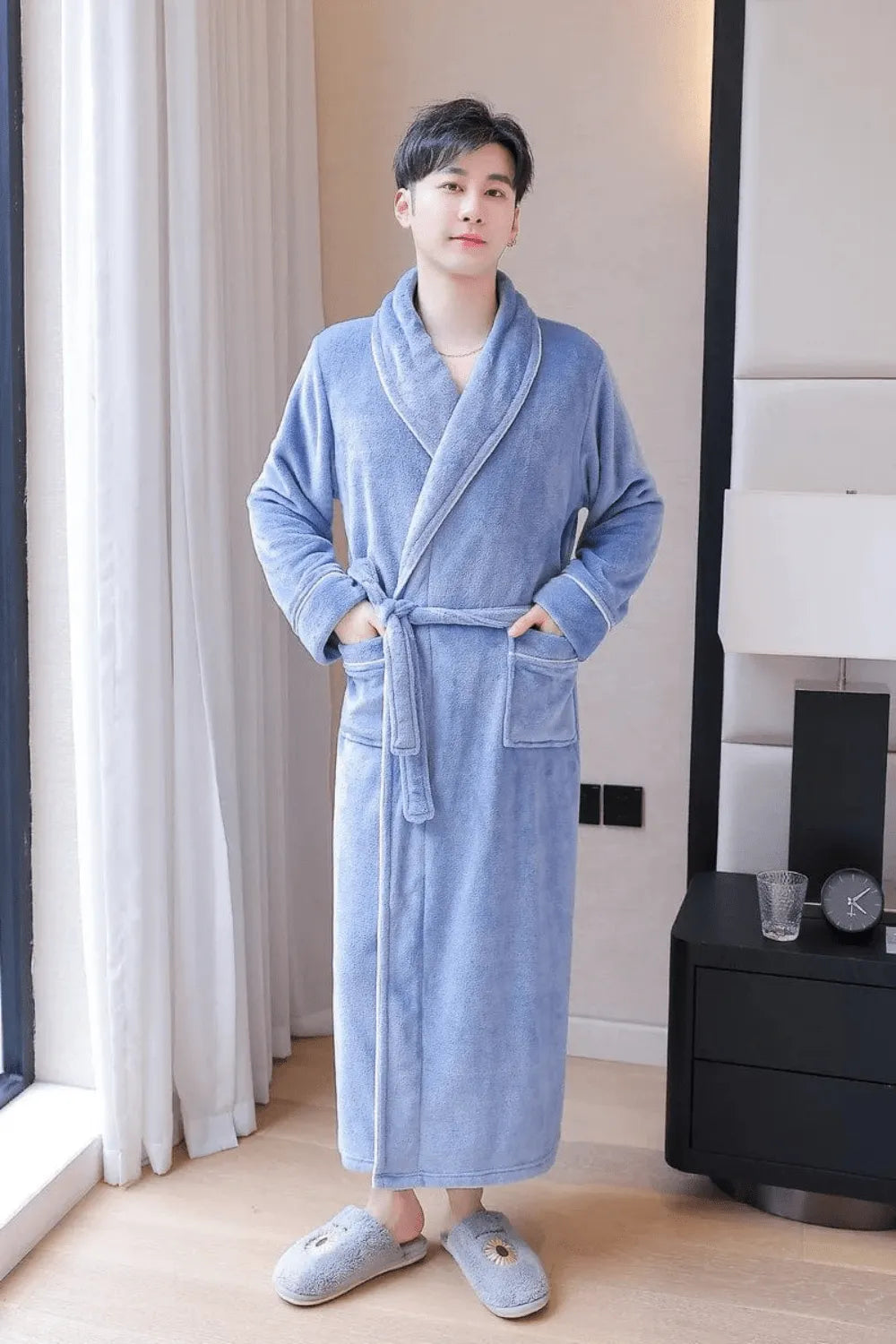 Peignoir élégant pour homme après bain