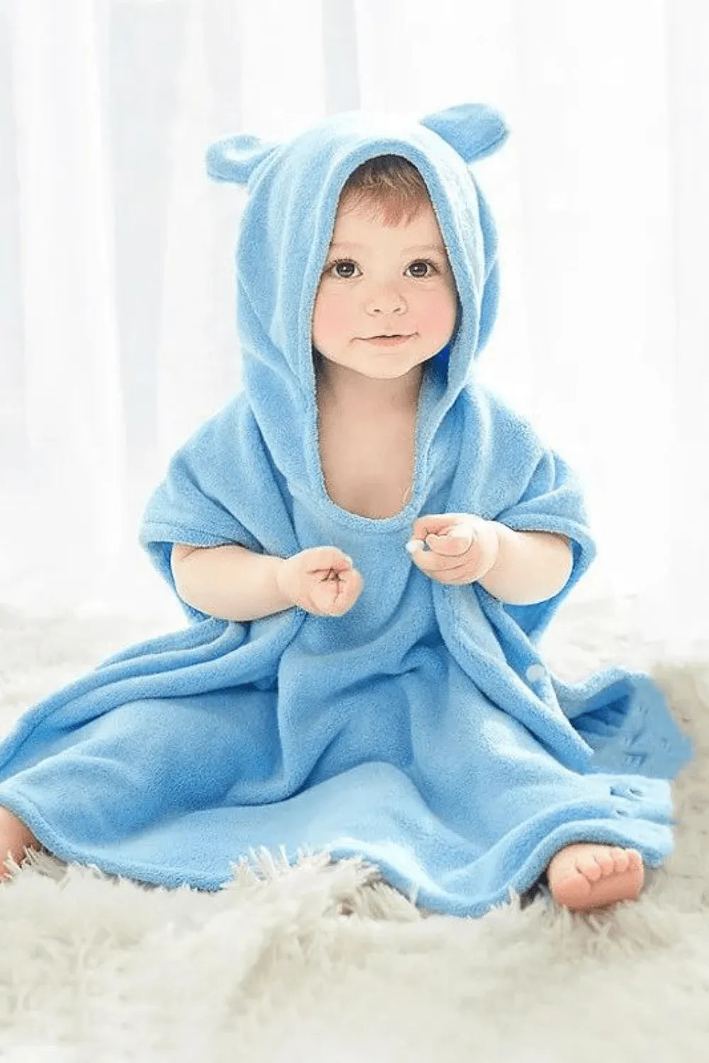 Peignoir doux et coloré pour bébé fille après bain