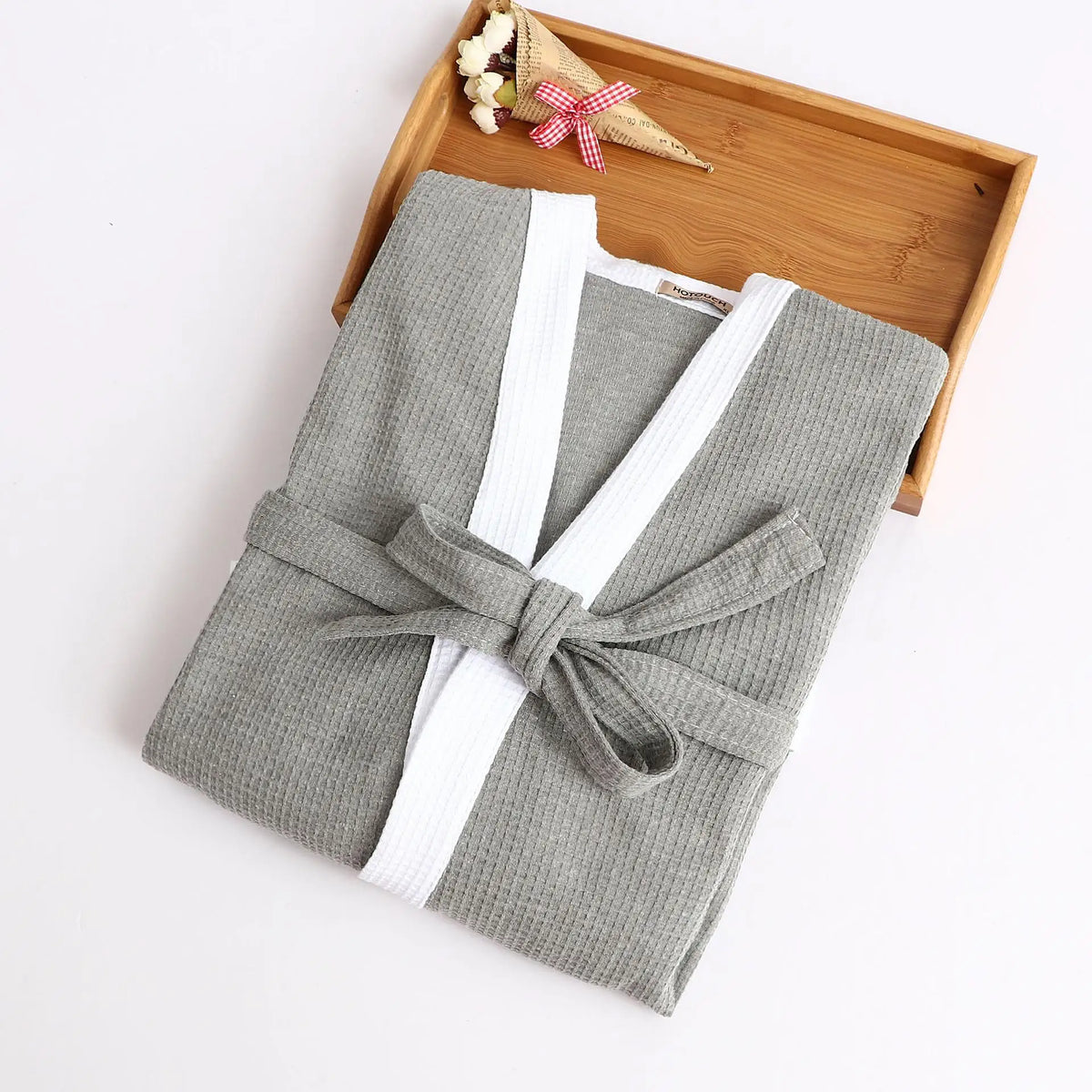 Peignoir bicolore unisexe élégant et confortable Peignoir et bain