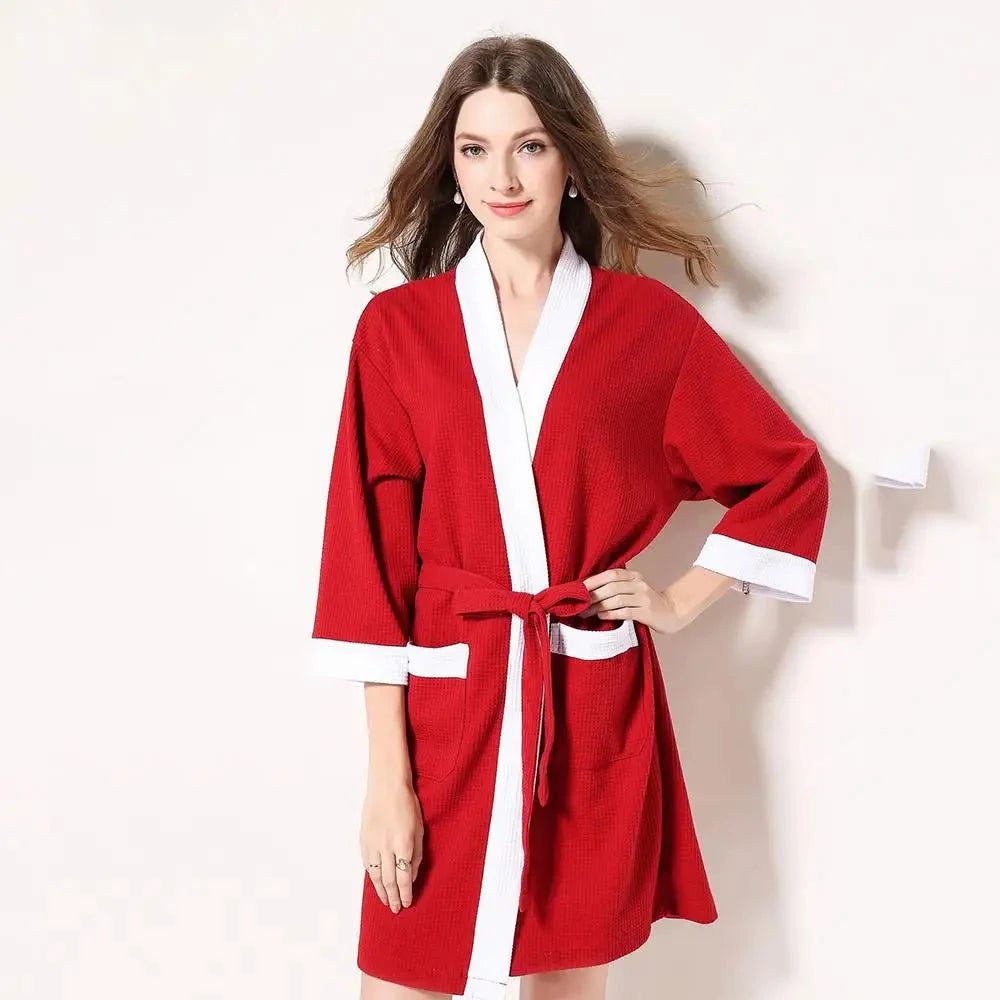 Peignoir bicolore unisexe élégant et confortable Peignoir et bain