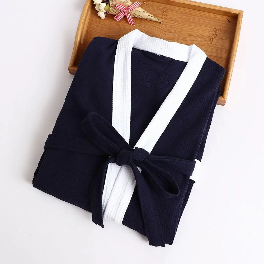 Peignoir bicolore unisexe élégant et confortable Peignoir et bain