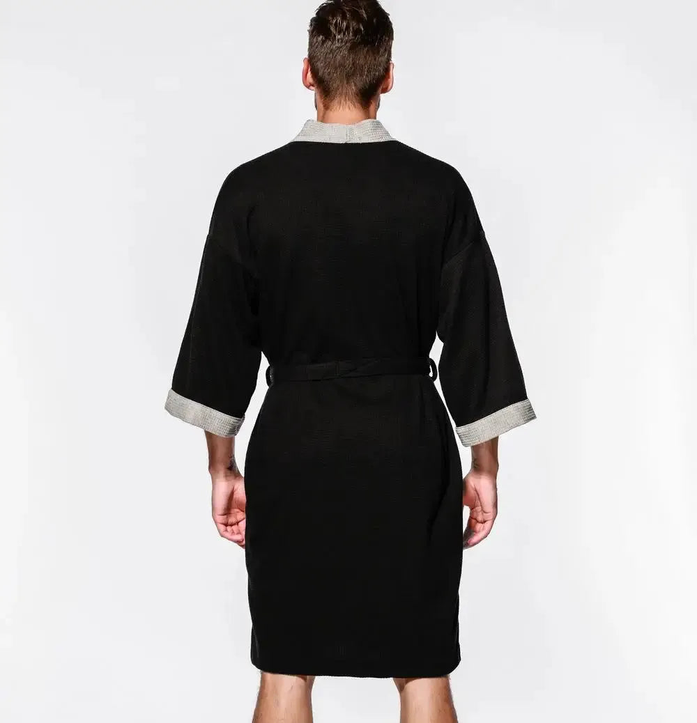 Peignoir bicolore unisexe élégant et confortable Peignoir et bain