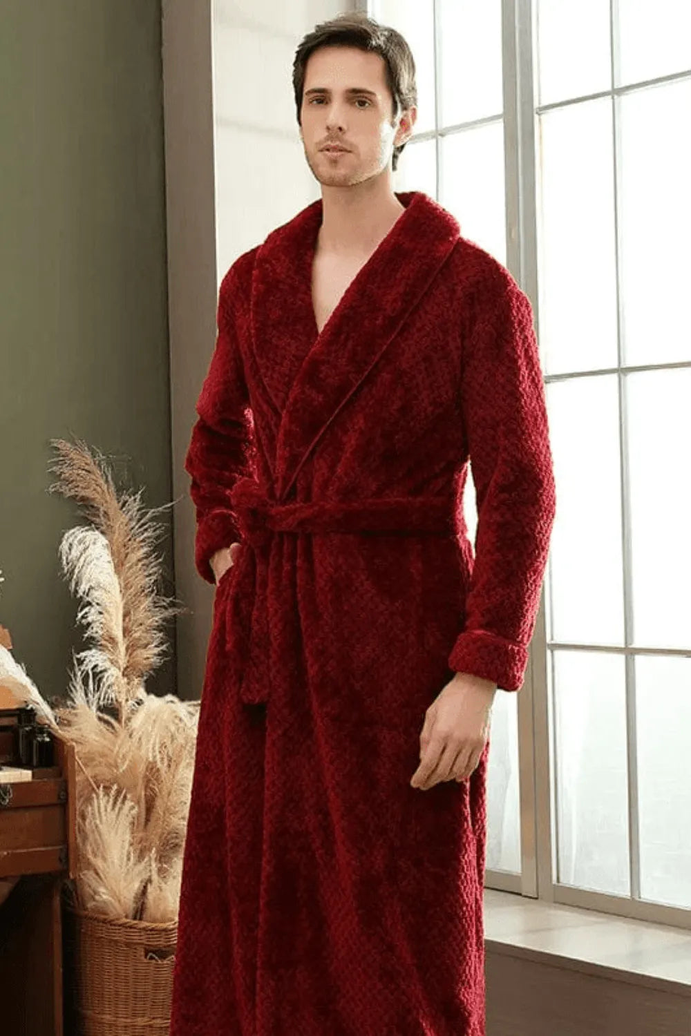 Peignoir élégant pour homme style décontracté