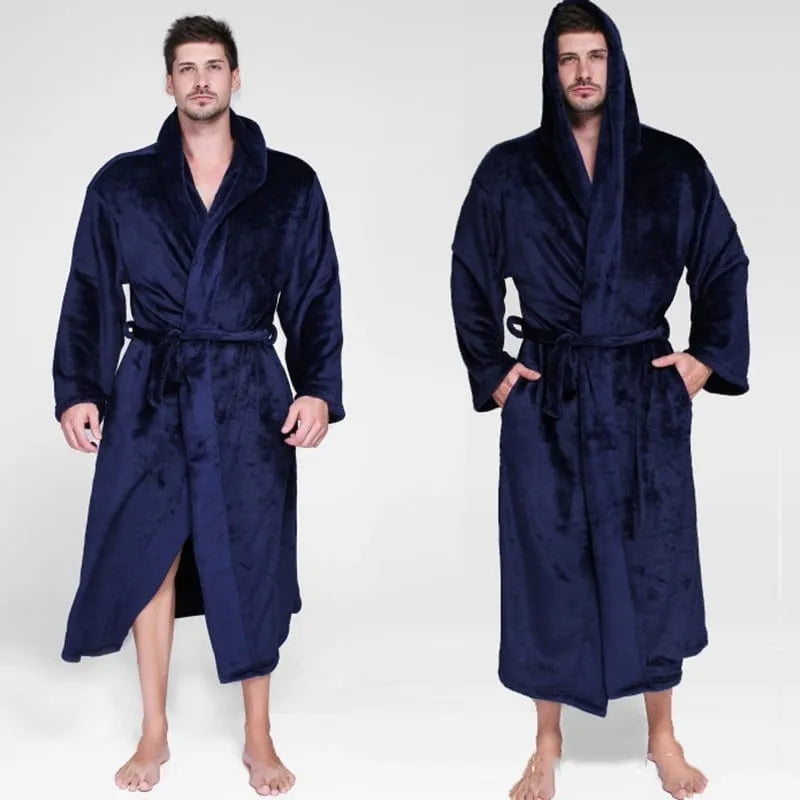 Peignoir chaud à capuche pour l'hiver cosy Peignoir et bain