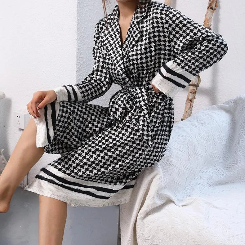 Peignoir chaud d'hiver pour femme élégant et douillet Peignoir et bain