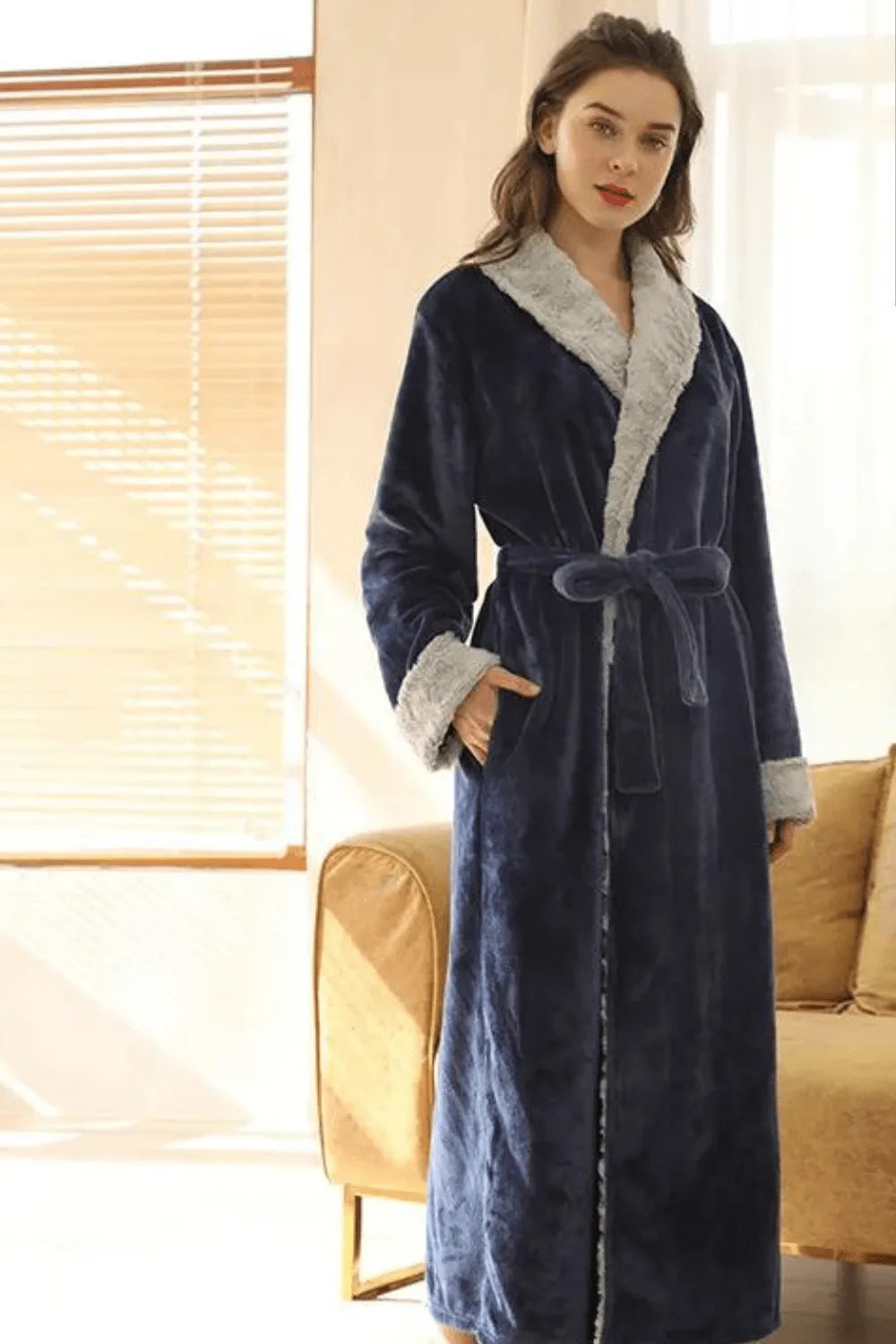 Peignoir élégant pour femme ambiance cocooning