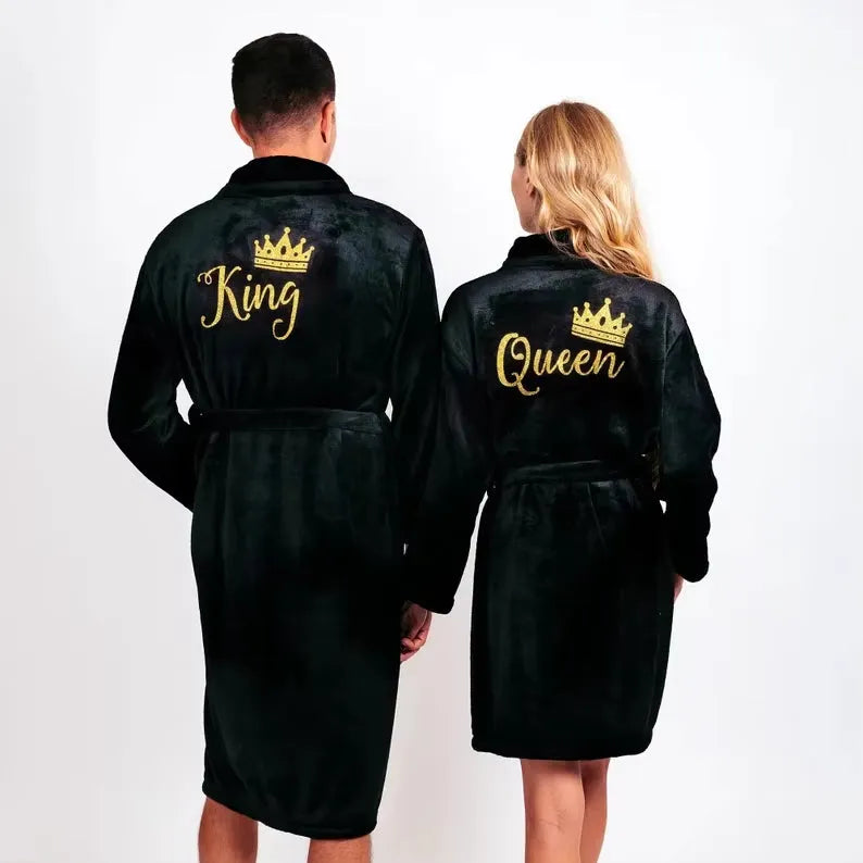 Peignoir couple assorti élégant pour moments complices Peignoir et bain