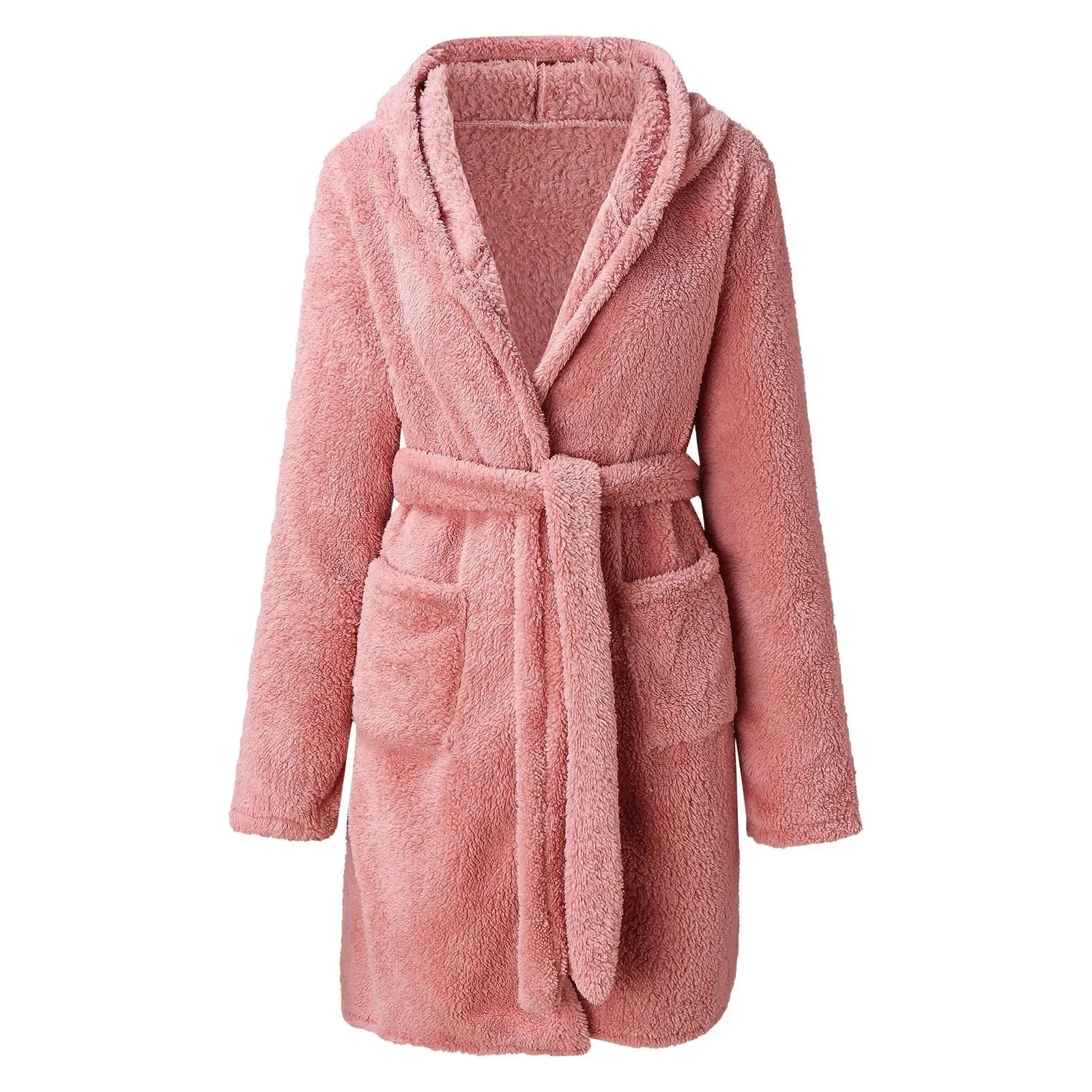 Peignoir court à capuche femme douillet et tendance Peignoir et bain
